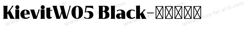 KievitW05 Black字体转换